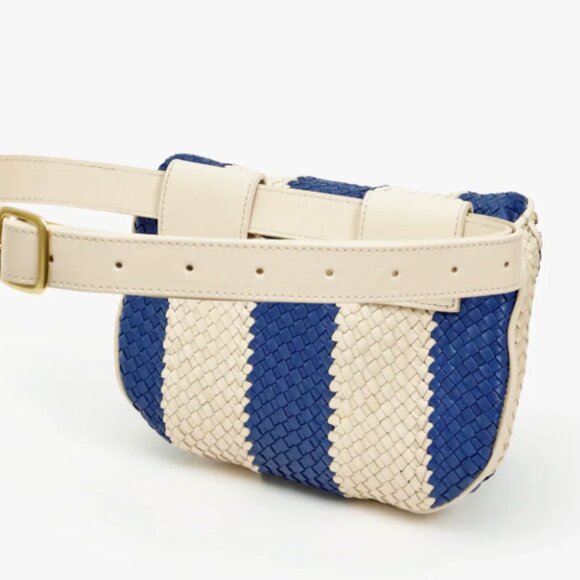 Clare V Woven Racing Stripe Fanny Pack - Picture 3 of 13